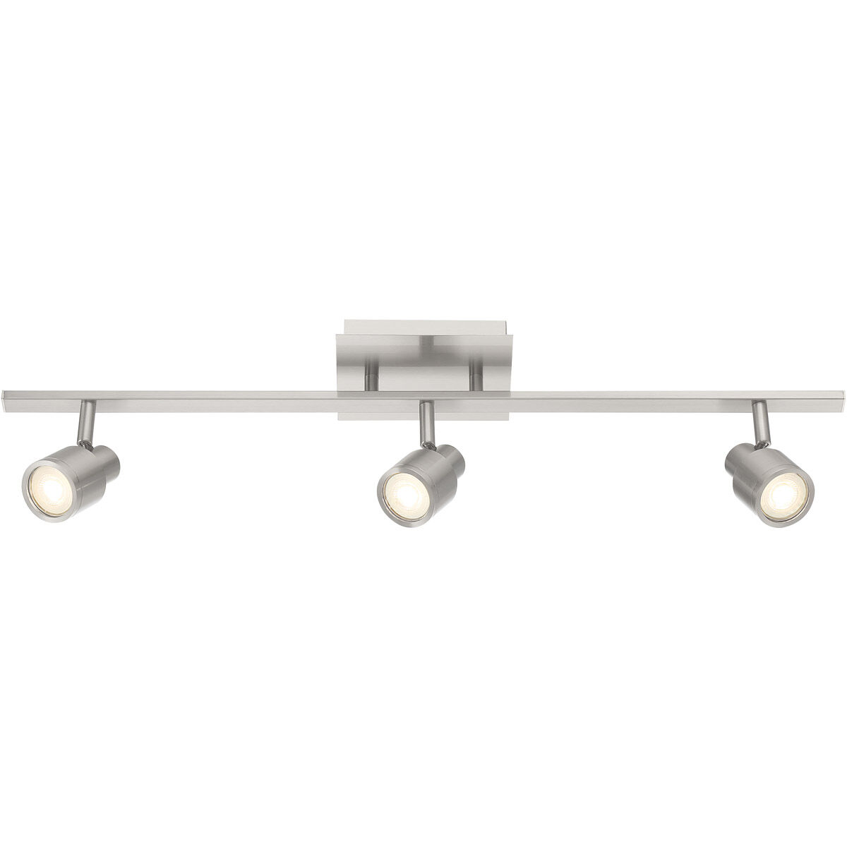 Lincoln 3 Light 120 Brushed Steel Track Ceiling Light